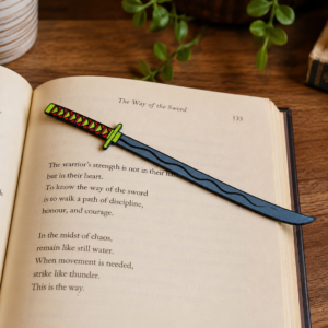 3D printed Samurai Sword bookmark – Filament Labs